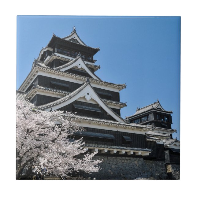 Cherry Blossom in Japan Fliese (Vorderseite)