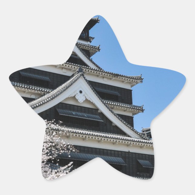 Cherry Blossom in Japan Stern-Aufkleber (Vorderseite)