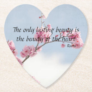 Cherry Blossom Inspiration Zitat Untersetzer