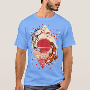 Cherry Blossom Japanese Koi Carp Nishikigoi Fish T-Shirt