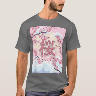 Cherry Blossom Japanisch Ästhetik Kawaii Sakura Tr T-Shirt