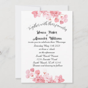 Cherry Blossom Japanisch Sakura Pink Blume Einladung