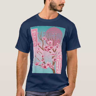 Cherry Blossom Japanisch Sakura Vaporwave Ästhetik T-Shirt