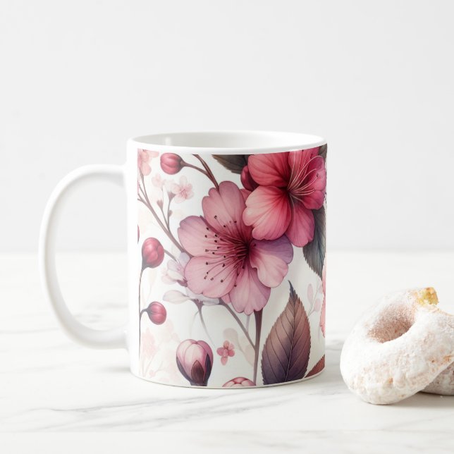 Cherry Blossom Kaffeetasse (Mit Donut)