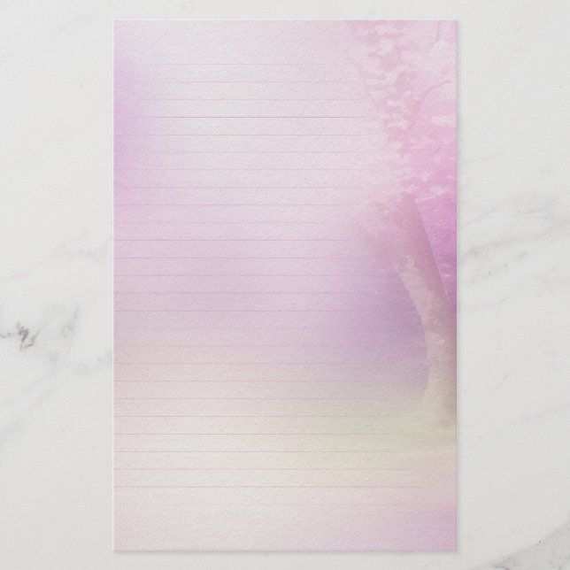 Cherry Blossom Lined Writer Paper Briefpapier (Vorderseite)