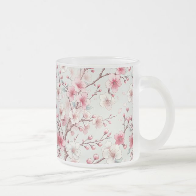 Cherry Blossom Mattglastasse (Rechts)