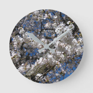Cherry Blossom Medium Acrylmauer Runde Wanduhr