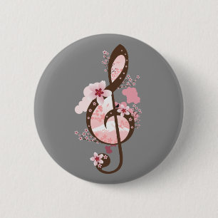 Cherry Blossom Music Button