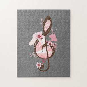Cherry Blossom Music Puzzle