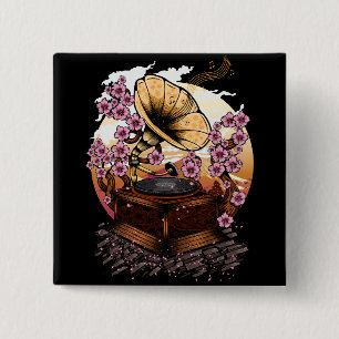 Cherry Blossom Musical Button