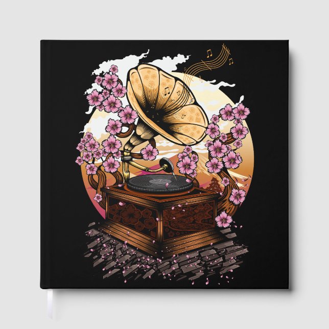 Cherry Blossom Musical Gästebuch (Vorderseite)