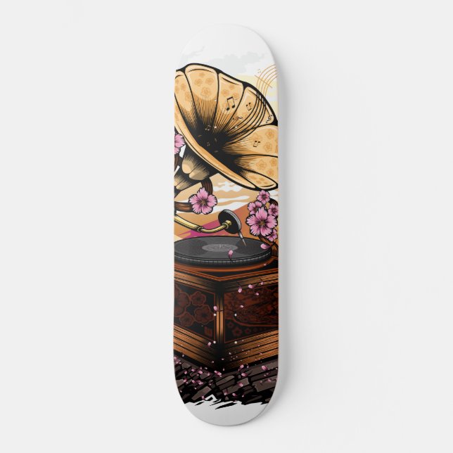 Cherry Blossom Musical Skateboard (Vorderseite)
