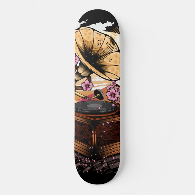 Cherry Blossom Musical Skateboard (Vorderseite)