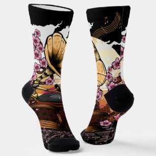 Cherry Blossom Musical Socken