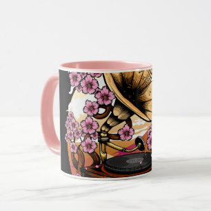Cherry Blossom Musical Tasse