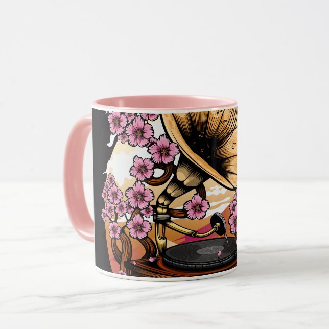 Cherry Blossom Musical Tasse (Vorderseite Links)