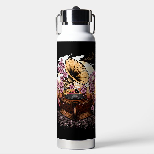 Cherry Blossom Musical Trinkflasche (Vorderseite)
