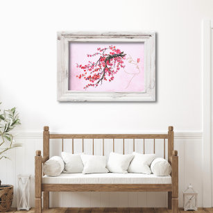 Cherry Blossom Mutter Canvas Print (verschiedene G Leinwanddruck