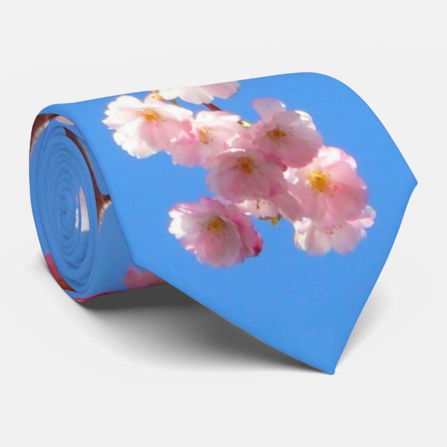 Cherry Blossom Neck Tie Krawatte (Gerollt)
