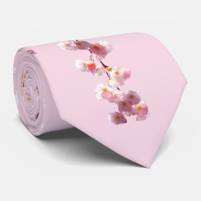 Cherry Blossom Neck Tie Krawatte (Gerollt)