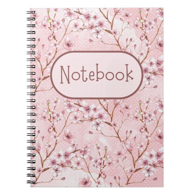 Cherry Blossom-Notebook Notizblock (Vorderseite)