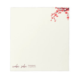 Cherry Blossom Notepad - Sakura, Wabi sabi Notepad Notizblock