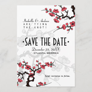 Cherry Blossom Orientalische Hochzeit retten Datum Save The Date
