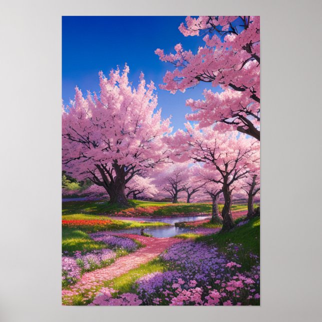 Cherry Blossom Park Poster (Vorne)