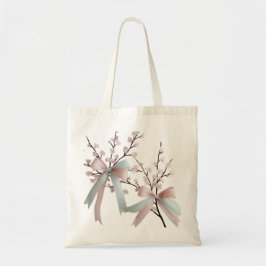 Cherry Blossom Pastel Bow Budget Totbeutel Tragetasche