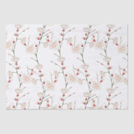 Cherry Blossom Pattern Boho Seidenpapier