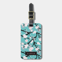 Cherry Blossom Pattern Individuelle Name-Adresse