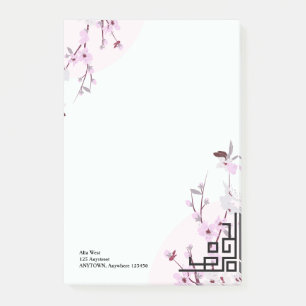 Cherry Blossom Personalisiert Stationery Post-it Klebezettel