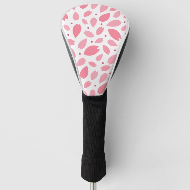 Cherry Blossom Petals Muster Golf Headcover (Vorderseite)
