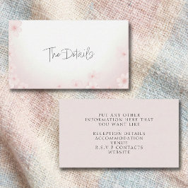 Cherry Blossom Pink Die Details Umschließkarte Begleitkarte