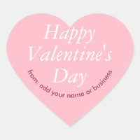 Cherry Blossom Pink Heart Valentine Sticker