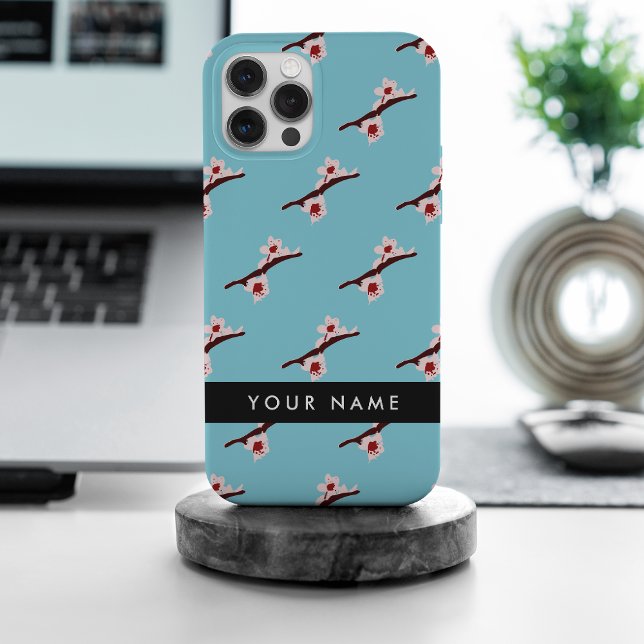Cherry Blossom, Pink Sakura, Ihr Name Case-Mate iPhone Hülle (Von Creator hochgeladen)