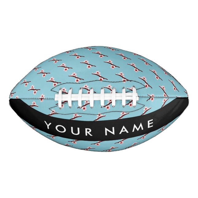 Cherry Blossom, Pink Sakura, Ihr Name Football (Vorderseite)