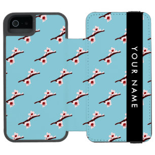Cherry Blossom, Pink Sakura, Ihr Name Incipio Watson™ iPhone 5 Geldbörsen Hülle