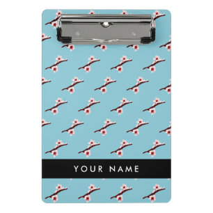 Cherry Blossom, Pink Sakura, Ihr Name Mini Klemmbrett