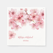 Cherry Blossom Pink White Wedding