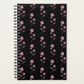 Cherry Blossom Planer - Schwarzes Muster