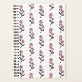 Cherry Blossom Planner - Weißes Muster Planer