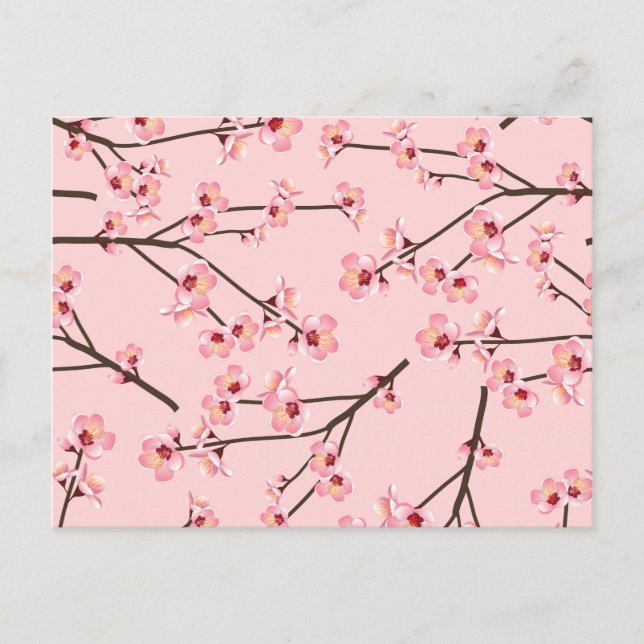 Cherry Blossom Postkarte (Vorderseite)