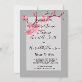 Cherry Blossom Probe Dinner Einladung