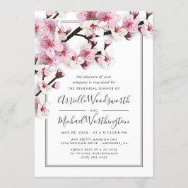 Cherry Blossom Rosa Probe Einladung
