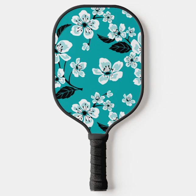 CHERRY BLOSSOM - SAKURA (AQUAMARIN) PICKLEBALL SCHLÄGER (Vorderseite)