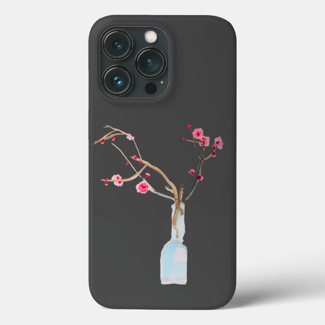 Cherry Blossom Sakura Aquarellkunst Case-Mate iPhone Hülle (Rückseite)
