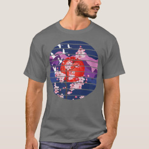 Cherry Blossom Sakura Grafische Kunst, Japanisch C T-Shirt