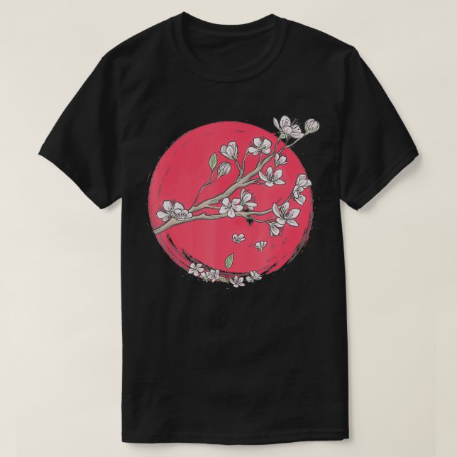 Cherry Blossom Sakura Japan T-Shirt (Design vorne)