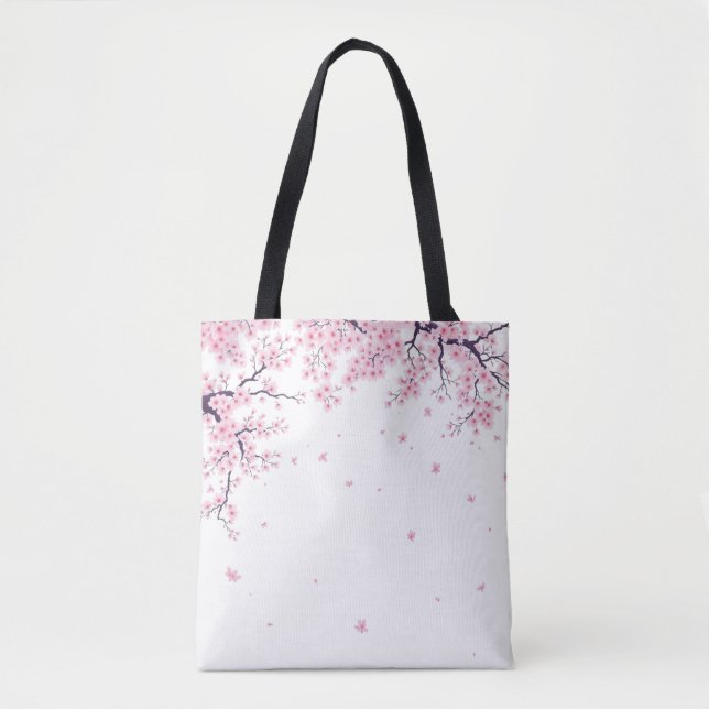 Cherry Blossom Sakura Japanese Art Tote Bag (Vorderseite)